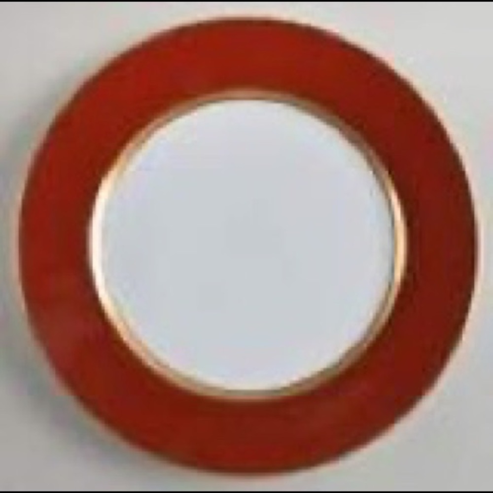 FITZ & FLOYD RENAISSANCE CINNABAR PLATES 10 3/8”